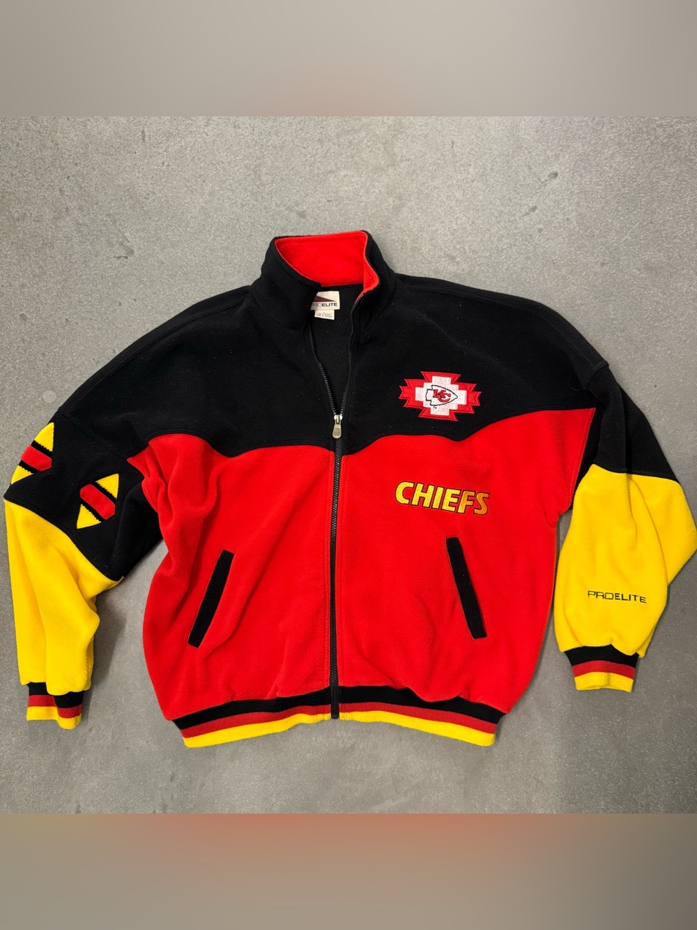 Vintage ProElite NFL Kansas City Chiefs Polyester Jacket, Women’s Size Large